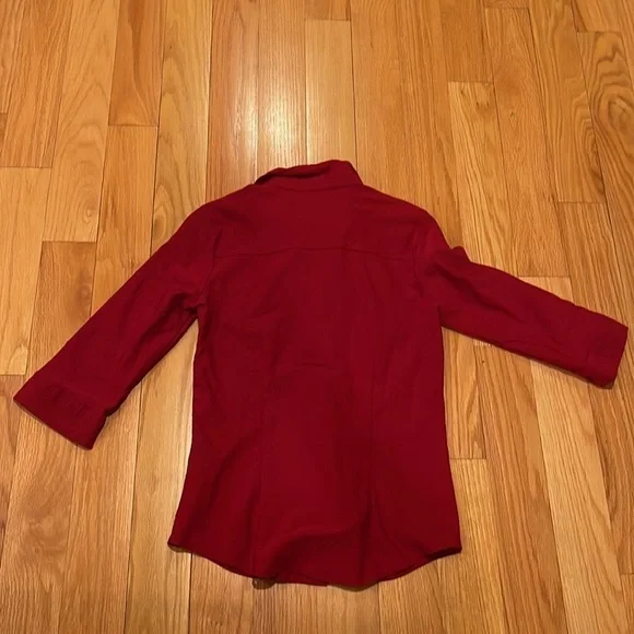 Hennes Collection Women’s Red Button Down Size M - Picture 3 of 3